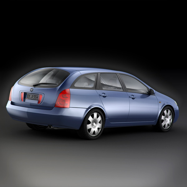 nissan primera p12 wagon 3d model - Nissan Primera P12 Wagon by RTEwork